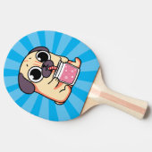 Cute Pug Tafeltennisbatje (Zijkant)