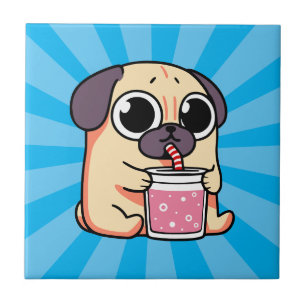 Cute Pug Tegeltje
