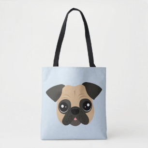 Cute Pug Tote Bag