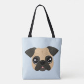 Cute Pug Tote Bag (Achterkant)