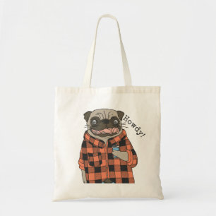 Cute Pug Tote Bag