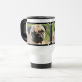 Cute Pug Travel Mug Reisbeker (Voorkant links)
