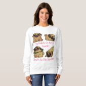 Cute Pug Trui (Voorkant volledig)