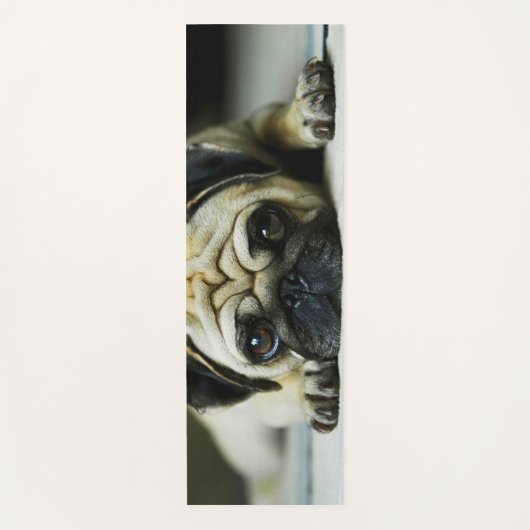 Cute Pug Yogamat (Voorkant)