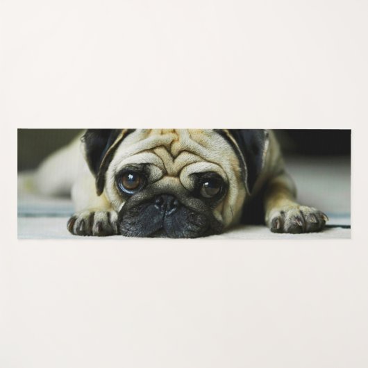 Cute Pug Yogamat (Voorkant (horizontaal))