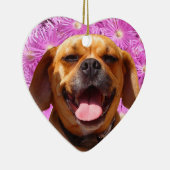 Cute Puggle Keramisch Ornament (Rechts)