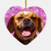 Cute Puggle Keramisch Ornament (Voorkant)