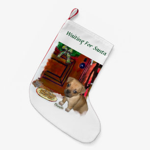 Cute Puggle Kerstmis Kleine Kerstsok