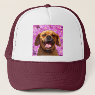 Cute Puggle Trucker Pet