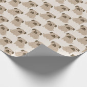 Cute Pugs Cadeaupapier (Hoek)