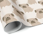 Cute Pugs Cadeaupapier (Rol Hoek)