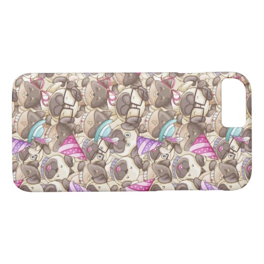 Cute Pugs Case-Mate iPhone Case (Achterkant (Horizontaal))