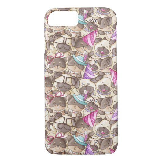 Cute Pugs Case-Mate iPhone Case (Achterkant)