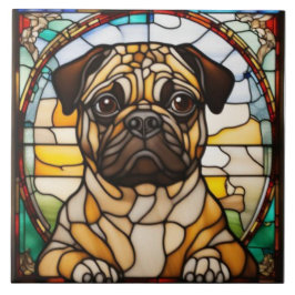 Cute Pugs decoratieve keramische tegel Tegeltje