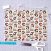 Cute Pugs in Santa Hats-kerstcadeautjes Tissuepapier (Craft)
