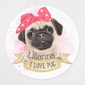Cute Pugs Labels (Design 1)
