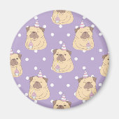 Cute Pugs Magneet (Voorkant)