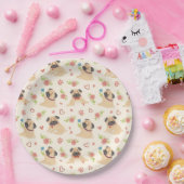 Cute Pugs Paper Bord (Feest)