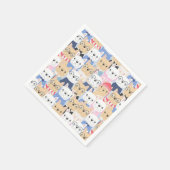 Cute Pugs Servet (Hoek)