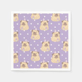 Cute Pugs Servet (Voorkant)