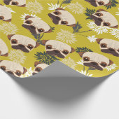 Cute Pugs Wrapping Paper Cadeaupapier (Hoek)