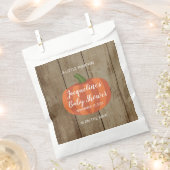 Cute Pumpkin Autumn Herfst Rustic Baby shower Bedankzakje (Geknipt)