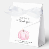 Cute Pumpkin Baby Girl Shower Thank You Bedankdoosjes (Voorkant)