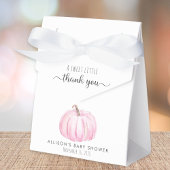 Cute Pumpkin Baby Girl Shower Thank You Bedankdoosjes