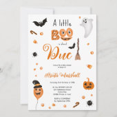 Cute pumpkin Boo Halloween baby shower Kaart (Voorkant)