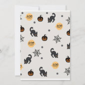 Cute pumpkin Boo Halloween bash roze Kaart (Achterkant)