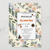 Cute pumpkin Boo Halloween bash roze Kaart (Voorkant / Achterkant)