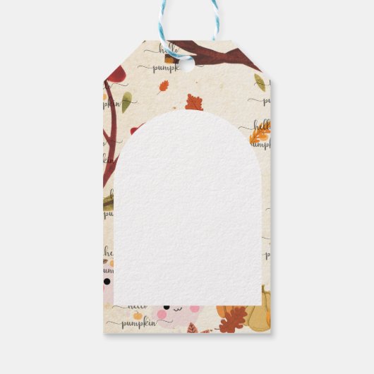 Cute Pumpkin Cadeaulabel (Achterkant)