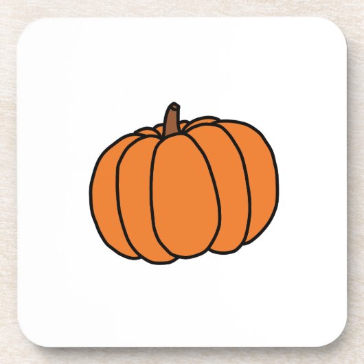CUTE PUMPKIN DOODLE ONDERZETTER (Voorkant)