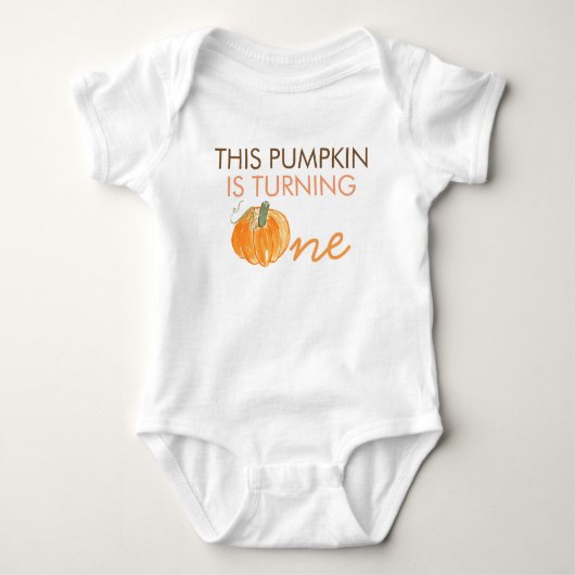 Cute Pumpkin, eerste Shirt van het Birthday Baby (Voorkant)