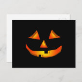 Cute Pumpkin Face Halloween Jack O Lantern Briefkaart (Voorkant / Achterkant)
