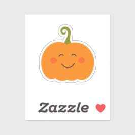 Cute pumpkin glimlachend Sticker