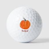 Cute Pumpkin Grateful Holiday Thanksgiving Golfballen (Voorkant)