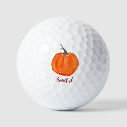Cute Pumpkin Grateful Holiday Thanksgiving Golfballen (Voorkant)