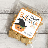 Cute Pumpkin Halloween Gift Sticker & Labels