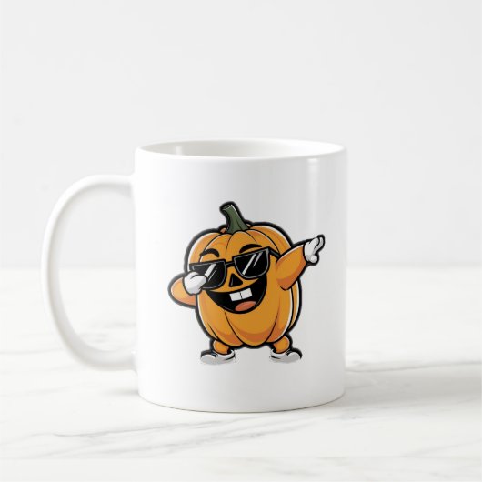 Cute Pumpkin Halloween Koffiemok (Links)