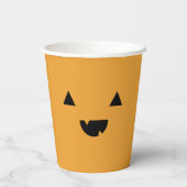 Cute Pumpkin Halloween Papieren Bekers (Achterkant)