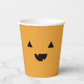 Cute Pumpkin Halloween Papieren Bekers (Voorkant)