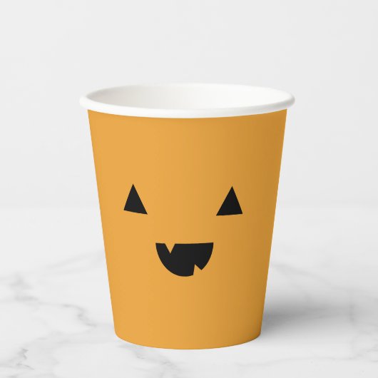 Cute Pumpkin Halloween Papieren Bekers (Voorkant)