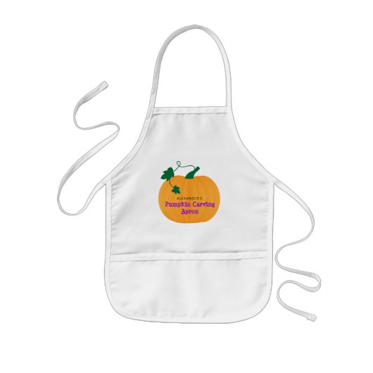 Cute Pumpkin, Halloween Pumpkin Carving Kinder Schort (Voorkant)