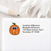 Cute Pumpkin Halloween Return Address Labels (Insitu)