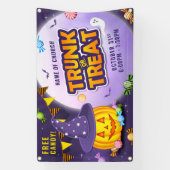 Cute Pumpkin Halloween Snoep Trunk or Treat Spandoek (Verticaal)
