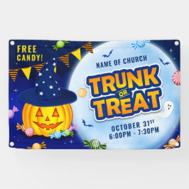 Cute Pumpkin Halloween Snoep Trunk or Treat Spandoek