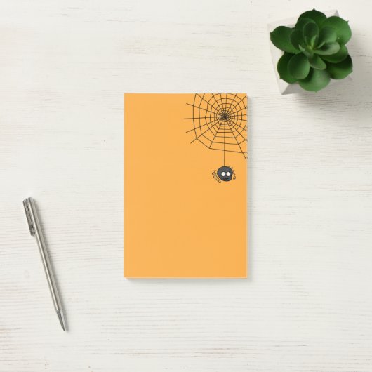 Cute Pumpkin Halloween Spiderweb Post its Post-it® Notes (Kantoor)