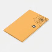 Cute Pumpkin Halloween Spiderweb Post its Post-it® Notes (Schuin)