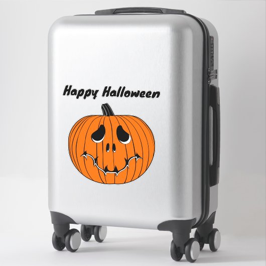 Cute Pumpkin Halloween Sticker (Koffer)